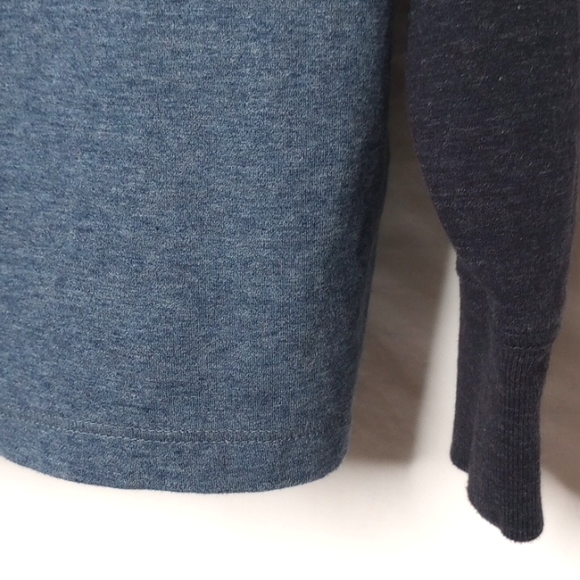 L. L. Bean Men's Washed Cotton Double-knit Crewneck Heathered Raglan Shirt - Picture 7 of 9